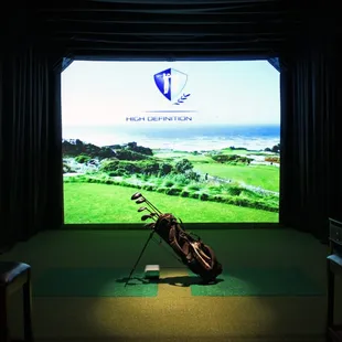 Three HD Bays Available. Realistic Golf. 31 Courses. Focused Range Work. A golf dream!