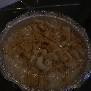 a bowl of macaroni and cheese