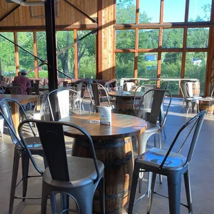 Seating area indoors