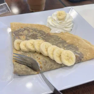 Nutella banana crepe