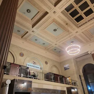 Balcony seating (but I mean those ceilings)