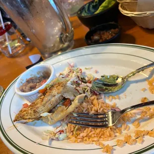 the remains of Baja Fish Taco