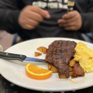 Steak and Eggs Breakfast is always a great choice