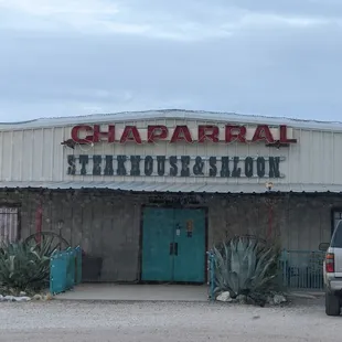 The front of the restaurant.