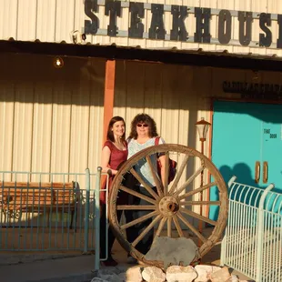 Cass and Barbara getting ready to go inside for a great tasting meal.