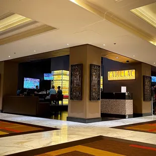 the lobby