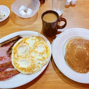 Cadillac Breakfast Special with coffee.