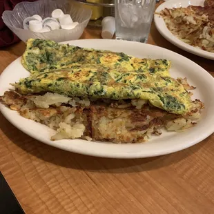 Spinach &amp; Feta Omelette