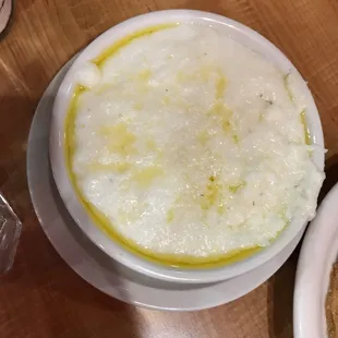 The grits were exceptional...