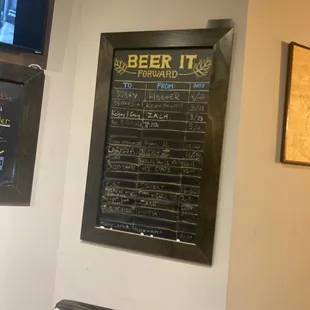 Beer it forward