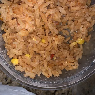 $2.99; side of rice, bland ... had no flavor.