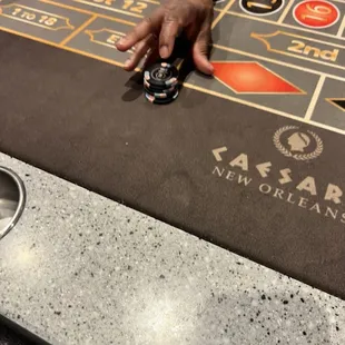 Roulette Time!!  All black chips!!