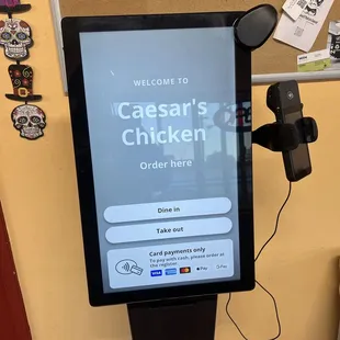 Order station when paying with card