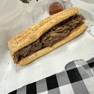 Deep-Pit Beef Sandwich