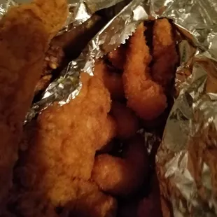 Fish and shrimp hot fresh and tasty and at a good price