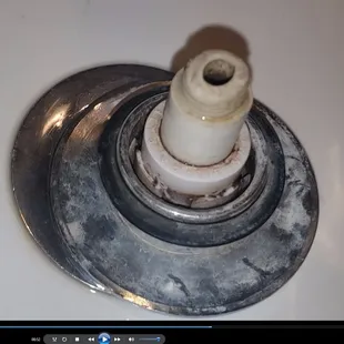 How many times do you think this striped out plug  has been set back in place?   Caesars palace