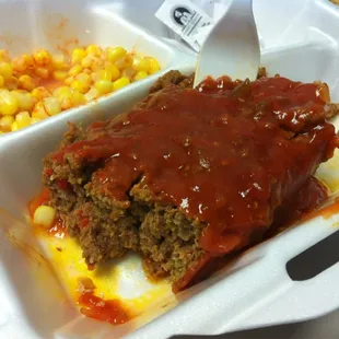 Not your ordinary meatloaf, I ha to eat some before I took the picture. So so good.