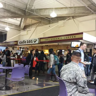 The cafe when it's busy