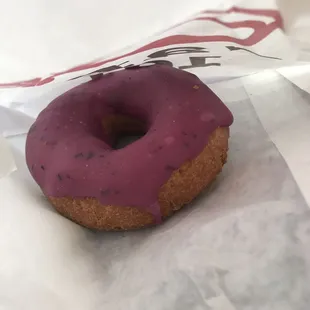 Vegan blueberry donut
