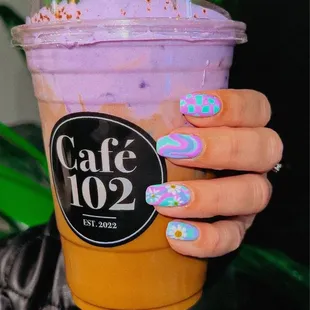 Ube coffee
