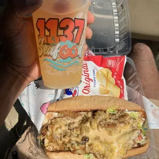 Fish sandwich meal