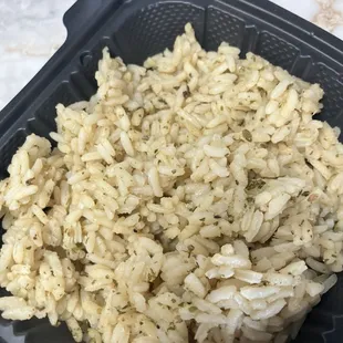 Layered Garlic Rice