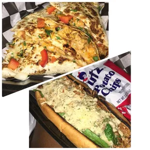 Buffalo Chicken Quesadillas