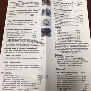 The menu 03.02.16