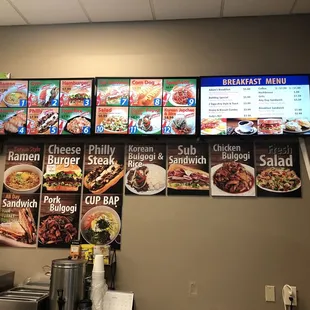 Menu with pictures