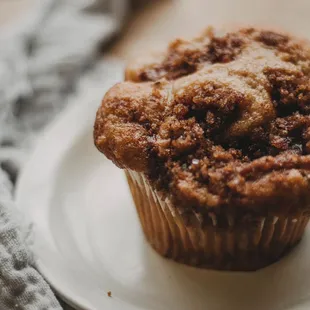 Get your day started right with an apple cinnamon muffin!