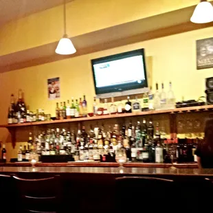A view of the bar