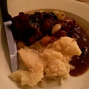 If you ever see the braised short ribs in red wine sauce as a special, don't hesitate to order it.  An absolutely exquisite meal