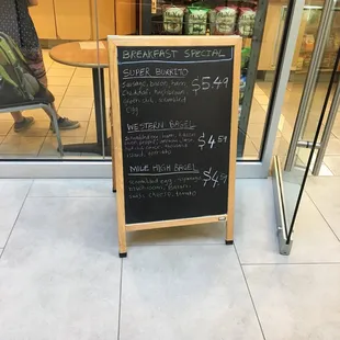 Breakfast Special Menu