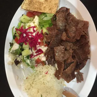 Lamb and Beef Gyros Plate