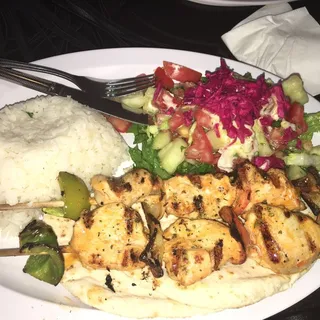 Chicken Shish-Kebab Plate