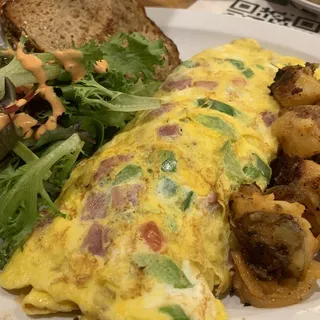 Western Omelette Plate