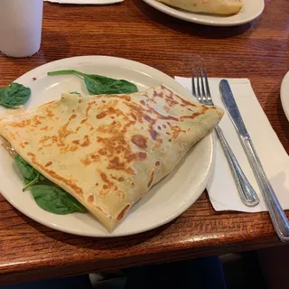 Fresh Spinach & Feta Crepe Lunch