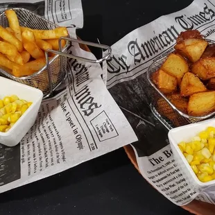 two baskets of fish and chips