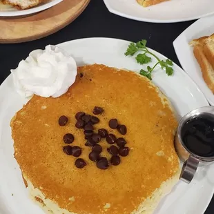 Chocolate chip pancakes