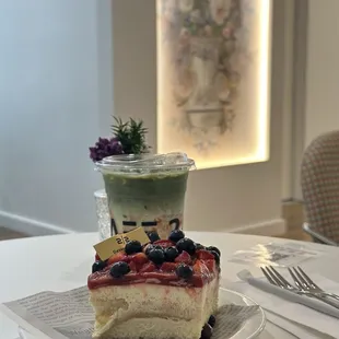 Pistachio Berry Tiramisu