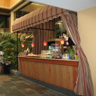 the interior of a restaurant