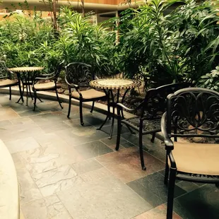 Seating area inside building