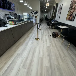 the interior of a coffee shop