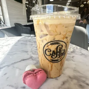 Iced caramel latte!!!