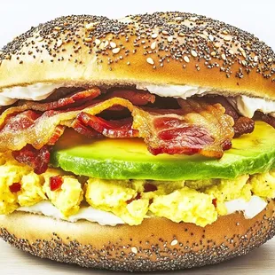 Golden morning bagel