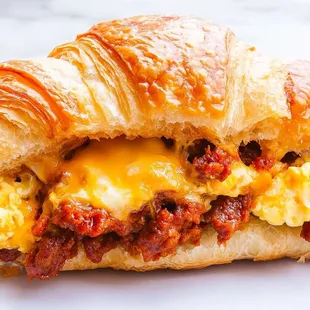 Chorizo &amp; Eggs Croissant