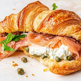 Salmon Croissant only at Cafe 33