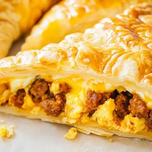 Chorizo &amp; eggs turnover only at Cafe 33