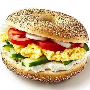 Mediterranean bagel