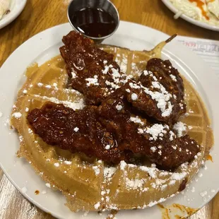 hot chicken &amp; waffle